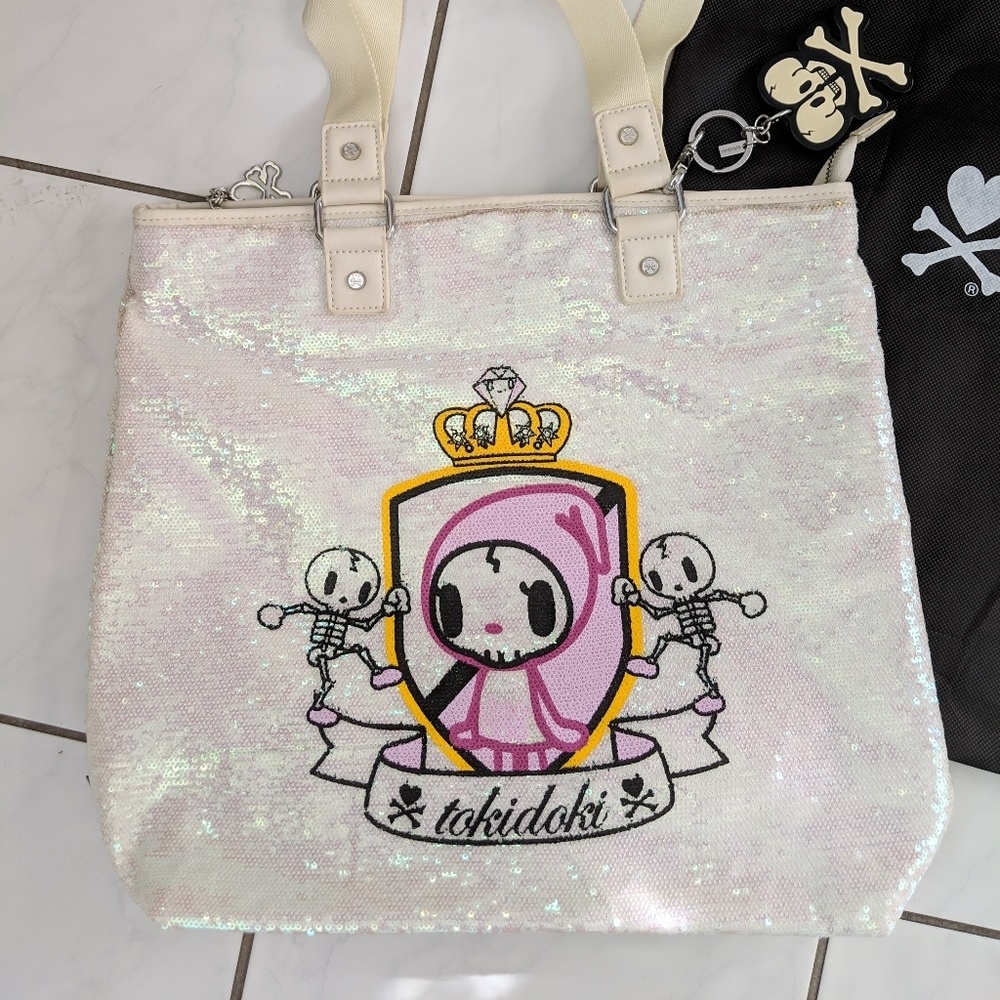 Tokidoki Iridescent sequin handbag